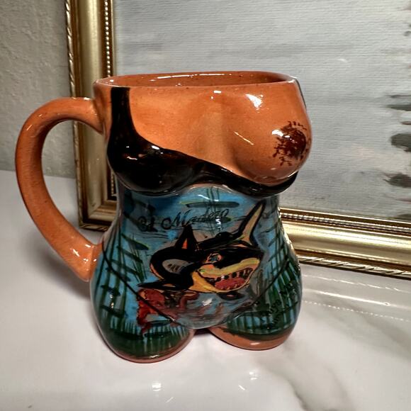 Handpainted in Mexico - Nudé Female Coffee Tea Mug - Picture 4 of 4